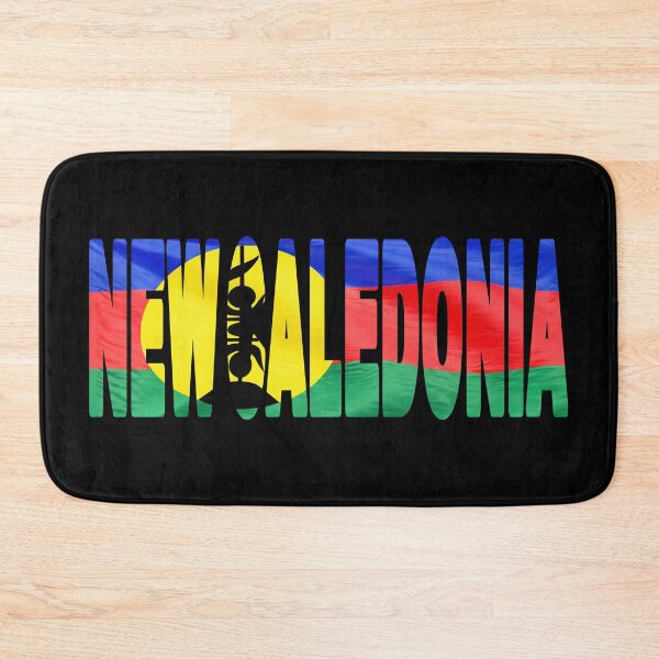 Item preview, NEW CALEDONIA - Flag Flying in Wind cut to Letters Souvenir Sticker Shirt designed and sold by Adam Gormley.