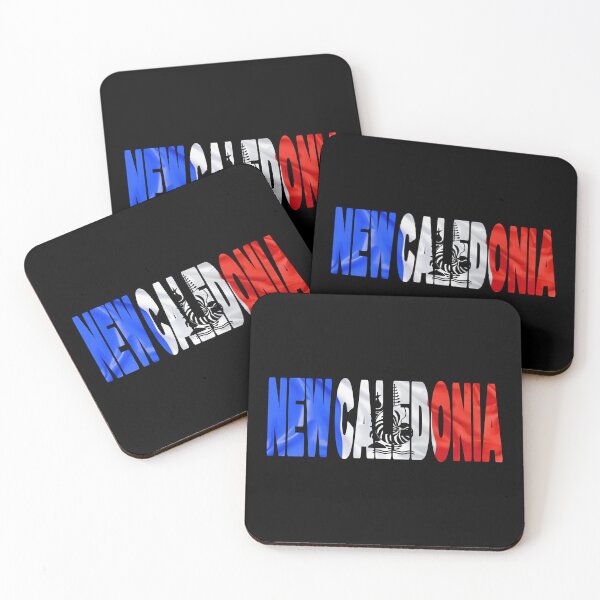 Item preview, NEW CALEDONIA - Flag Flying in Wind cut to Letters Souvenir Sticker Shirt designed and sold by Adam Gormley.