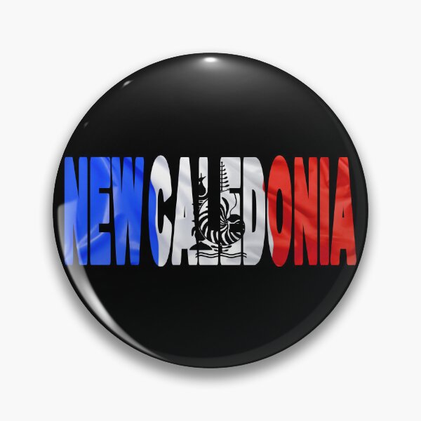 Item preview, NEW CALEDONIA - Flag Flying in Wind cut to Letters Souvenir Sticker Shirt designed and sold by Adam Gormley.