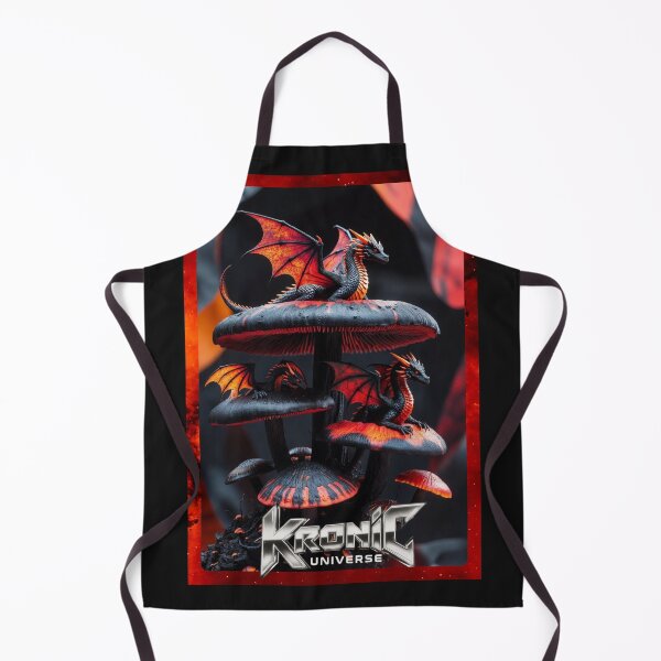Aperçu de l'œuvre Dragon Noir sous champignons créée et vendue par Kronic Universe.