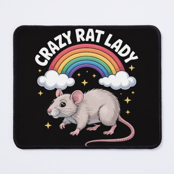 Item preview, Rainbow Crazy Rat Lady Love Cute Rats Rodent Pet Gifts designed and sold by gerardostokes.