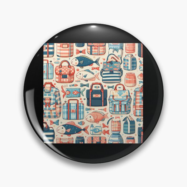 Item preview, Preppy Nautical Fish Pattern designed and sold by zmsewvmxc70.