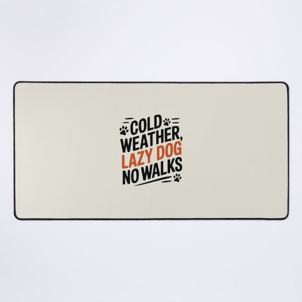 Item preview, Cold Weather, Lazy Dog, No Walks – Funny Winter Dog Shirt for Dog Owners designed and sold by Vintage Shapes.
