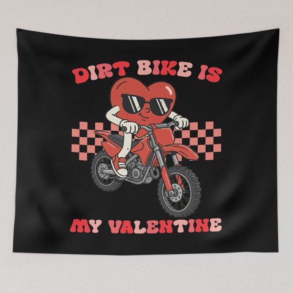 Item preview, Dirt Bike Valentine Heart Rider Tee designed and sold by LashondaGreen89.