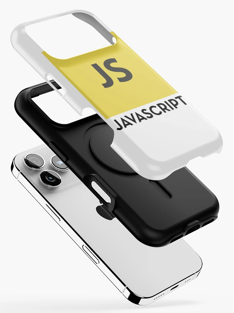 Thumbnail 2 of 4, iPhone Case, Nerdy Javascript Logo Computer Programmer designed and sold by MathWare MathClips.