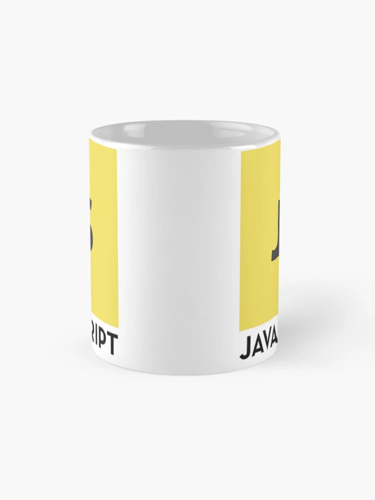 Thumbnail 4 of 6, Coffee Mug, Nerdy Javascript Logo Computer Programmer designed and sold by MathWare MathClips.