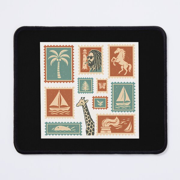 Item preview, Vintage Postage Stamp Collage Travel Ephemera designed and sold by zmsewvmxc70.