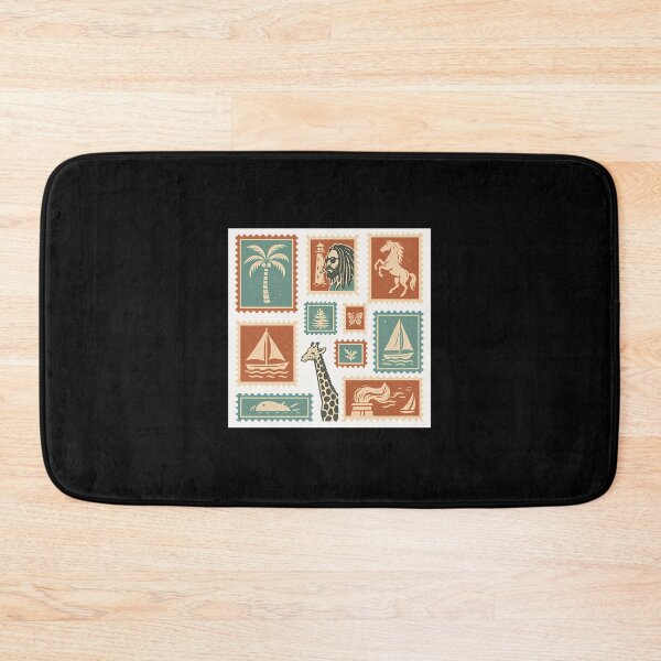 Item preview, Vintage Postage Stamp Collage Travel Ephemera designed and sold by zmsewvmxc70.