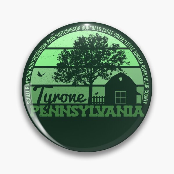 Item preview, Tyrone Pennsylvania Sunset Retro Vintage Local Pride Logo designed and sold by CRHPOD20.