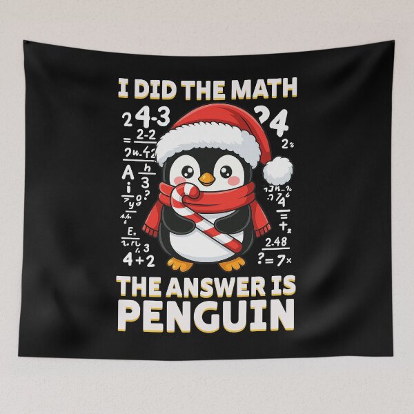 Item preview, Funny Christmas Math Penguin T-Shirt designed and sold by LarryMBrown.