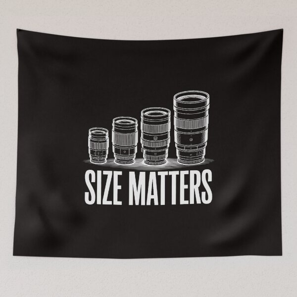 Item preview, Photographer Size Matters Camera Lens Photography designed and sold by cherylbartlett.