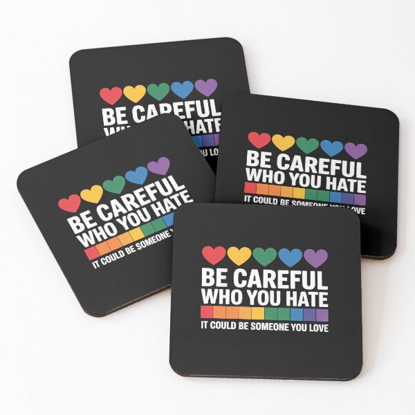 Item preview, Be Careful Who You Hate Gay Pride Ally LGBTQ designed and sold by FaithAbbott.