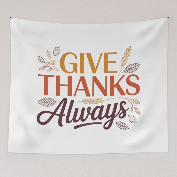 Item preview, Cute Bible Verse, Give Thanks Always designed and sold by graphic-genie.