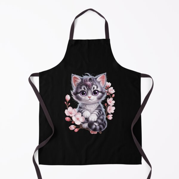 Item preview, Cute Cat with Cherry Blossoms Cat designed and sold by Morphologiona.