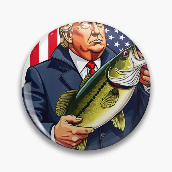 Item preview, Make Fishing Great Again Funny Trump Bass designed and sold by Pronce987.