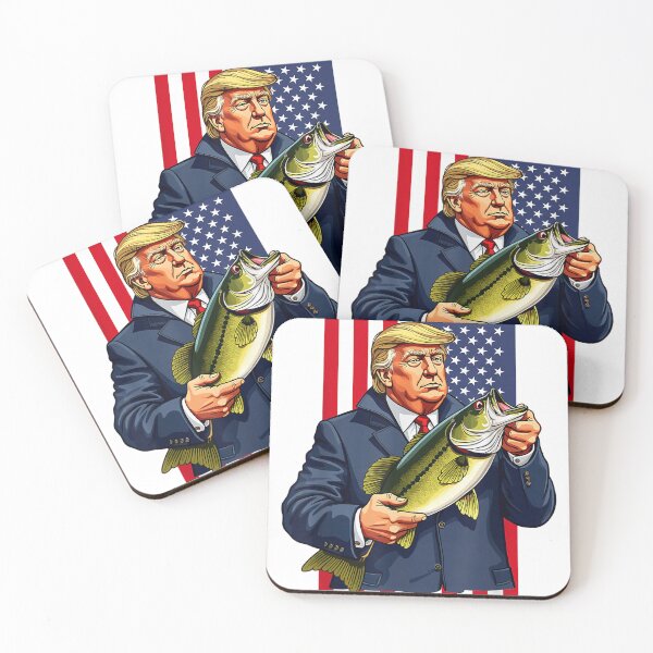 Item preview, Make Fishing Great Again Funny Trump Bass designed and sold by Pronce987.