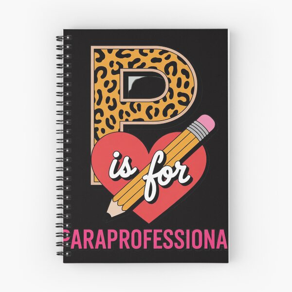 Item preview, P Is For Paraprofessional Leopard Apple Pencil Paraeducator designed and sold by jewellmeyers.