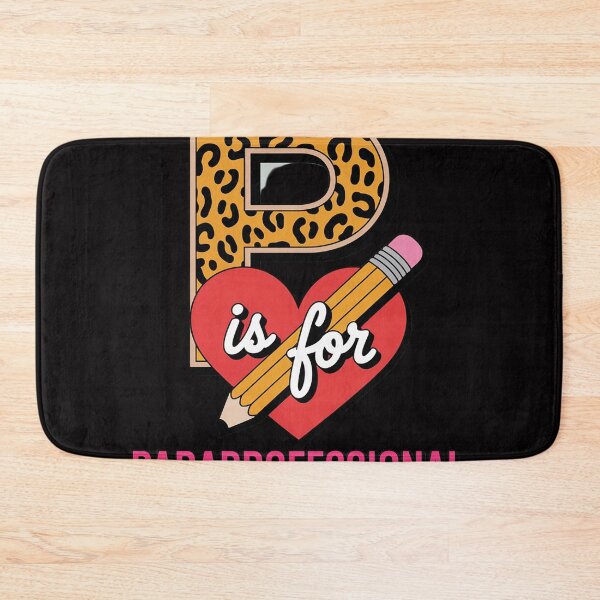 Item preview, P Is For Paraprofessional Leopard Apple Pencil Paraeducator designed and sold by jewellmeyers.