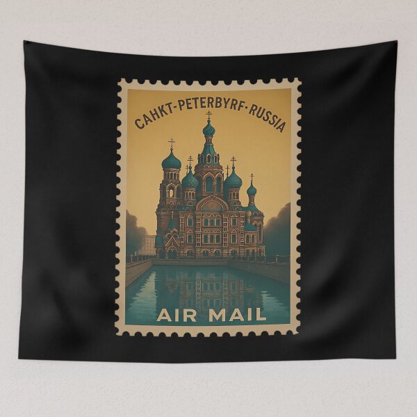 Item preview, Vintage Airmail Stamp Russia Castle designed and sold by zmsewvmxc70.