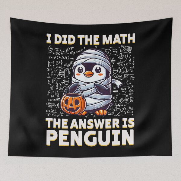 Item preview, Funny Halloween Math Penguin T-Shirt designed and sold by LarryMBrown.