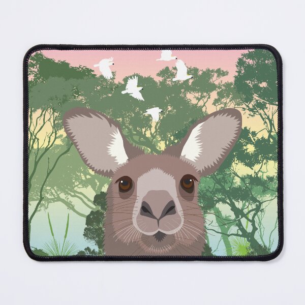 Item preview, Kangaroo Australian Animal Eucalyptus Selfie designed and sold by blueidesign.