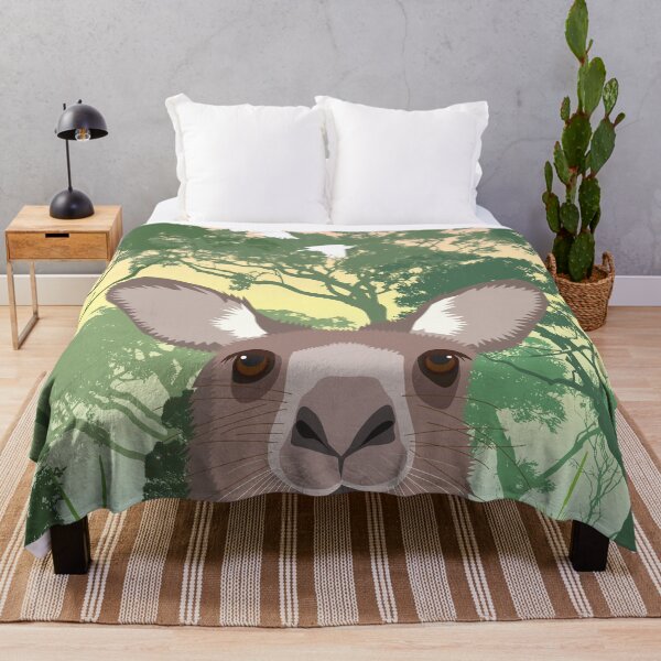 Item preview, Kangaroo Australian Animal Eucalyptus Selfie designed and sold by blueidesign.