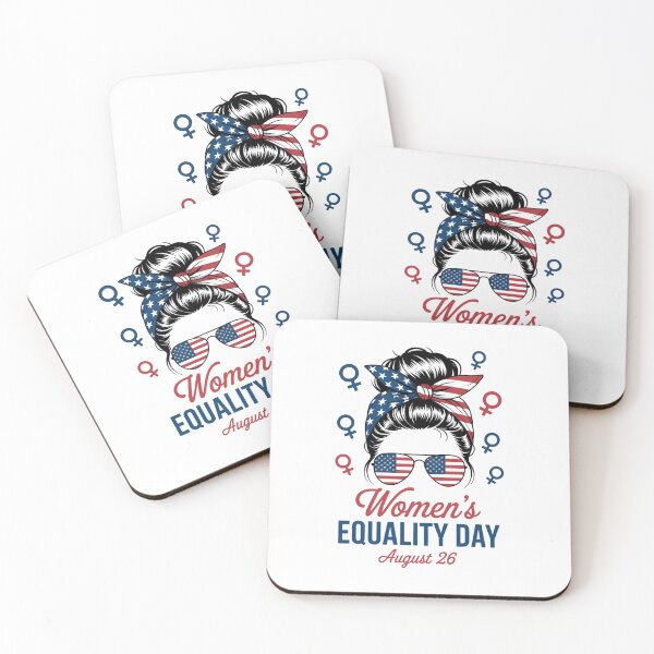 Item preview, America Flag Messy Bun Women's Equality Day August 26 designed and sold by FaithAbbott.
