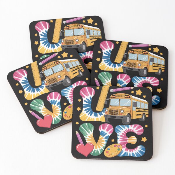 Item preview, LOVE Apple Tie Dye Bus Driver Life Back To School designed and sold by jewellmeyers.