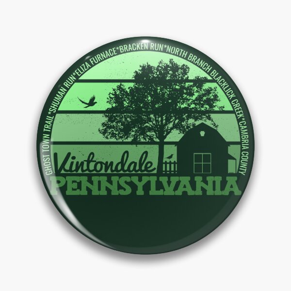 Item preview, Vintondale Pennsylvania Sunset Retro Vintage Local Pride Logo designed and sold by CRHPOD20.