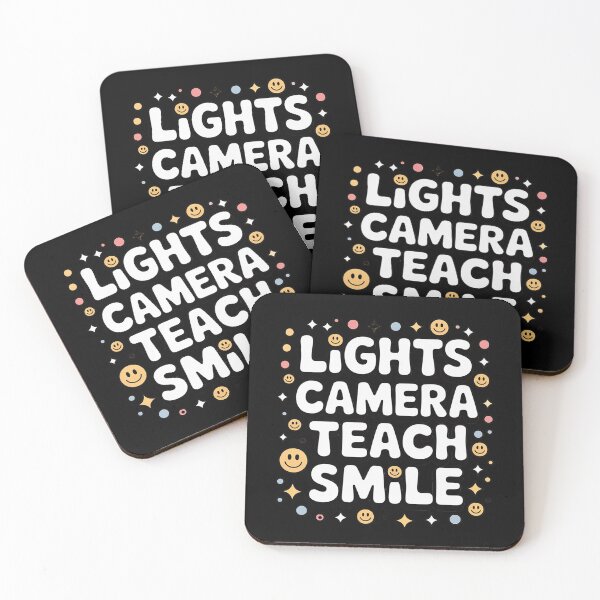 Item preview, Lights Camera Teach Smile Teacher Back To School designed and sold by joedavila.