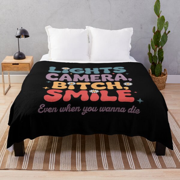 Item preview, Lights Camera Bit-Ch Smile Girls Women designed and sold by joedavila.