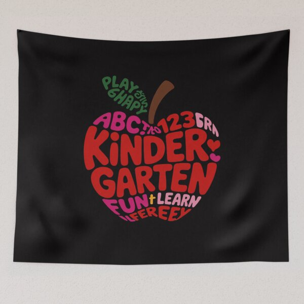 Item preview, Kindergarten Apple Word Art for Teachers & Students designed and sold by jewellmeyers.