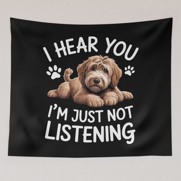 Item preview, Funny Cute Hear You Not Listening Labradoodle Lover designed and sold by Morphologiona.