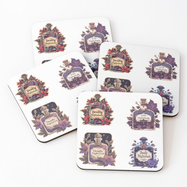 Item preview, Small Deadly Nightshade bottles pack designed and sold by MendaciousMina.