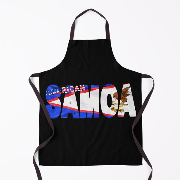 Item preview, AMERICAN SAMOA - Flag Flying in Wind cut to Letters Souvenir Sticker Shirt designed and sold by Adam Gormley.