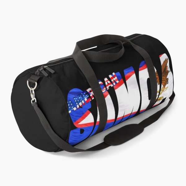 Item preview, AMERICAN SAMOA - Flag Flying in Wind cut to Letters Souvenir Sticker Shirt designed and sold by Adam Gormley.