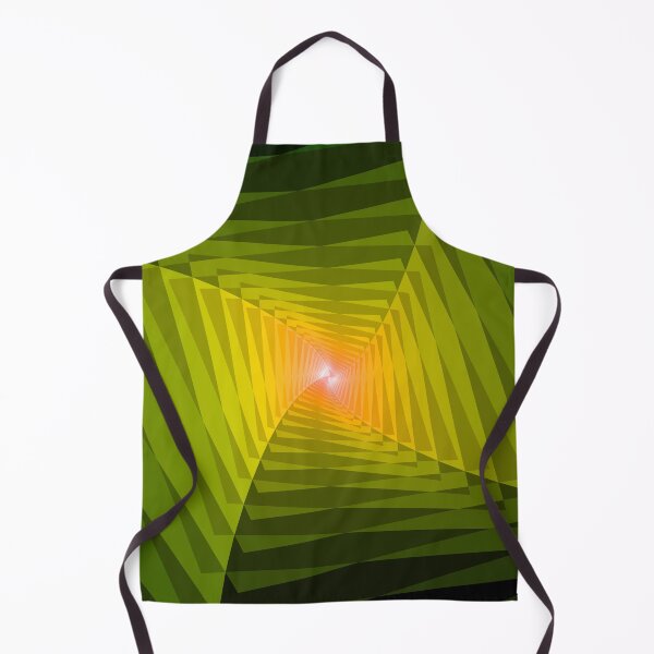 Item preview, Twisting Geometric Abstraction in Green and Yellow designed and sold by DDJust4U.