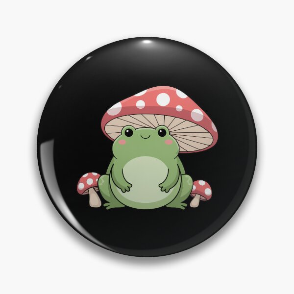 Item preview, Frog Cute Frog with Mushroom Hat designed and sold by Morphologiona.