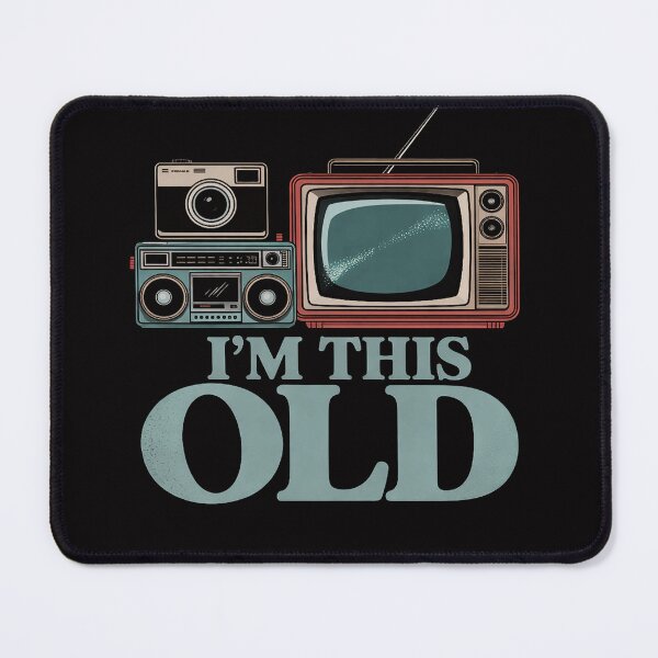 Item preview, I'm This Old TV Boom Box Camera Baby Boomer designed and sold by jewellmeyers.