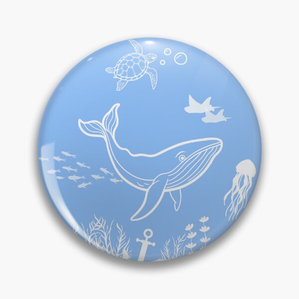 Item preview, Round ocean art designed and sold by L0tteKar0tte.