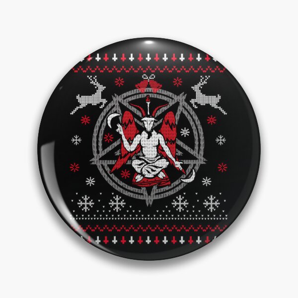 Item preview, Baphomet Pentagram Gothic Christmas Sweater designed and sold by zmsewvmxc70.