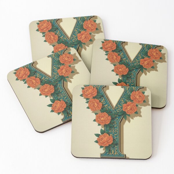 Item preview, Letters Y flowers  designed and sold by graphyart.