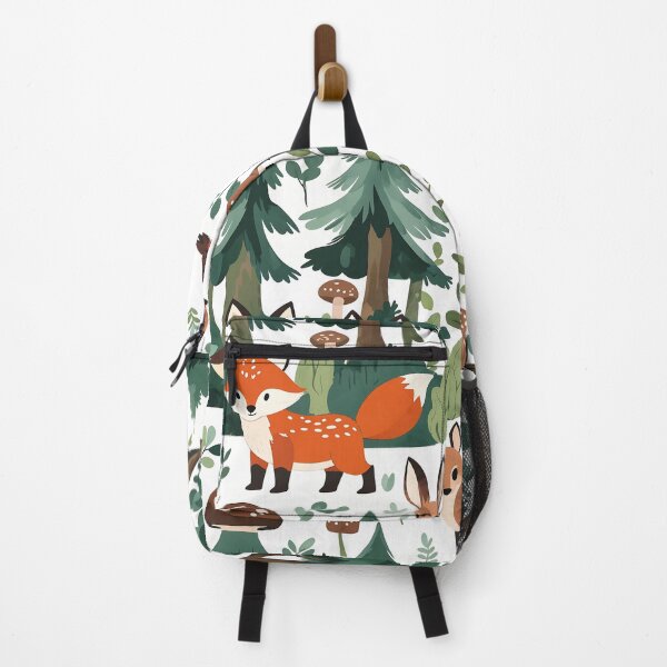 Item preview, Cute Woodland Animals Pattern Fox, Deer & Forest Friends Illustration designed and sold by EpicEdgeCreate.