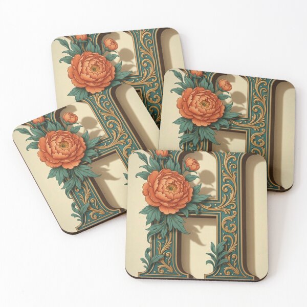 Item preview, Letters H flowers  designed and sold by graphyart.