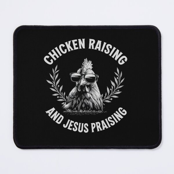 Item preview, Retro Cool Chicken Raising Jesus Praising Tee designed and sold by LarryMBrown.