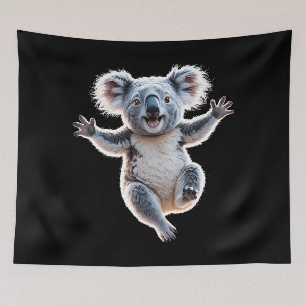 Item preview, Cute Koala with Snow and Snowflakes Snowy Winter Animal designed and sold by Morphologiona.
