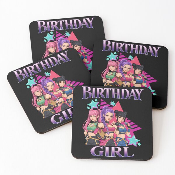 Item preview, Birthday Girl Anime Style – Cute K-Pop Girl Squad Birthday Design designed and sold by VincentMoore96.