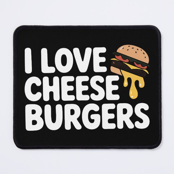 Item preview, I Love Cheese Burgers, Hamburger Women and Cheeseburger Men designed and sold by KristieRamsey.