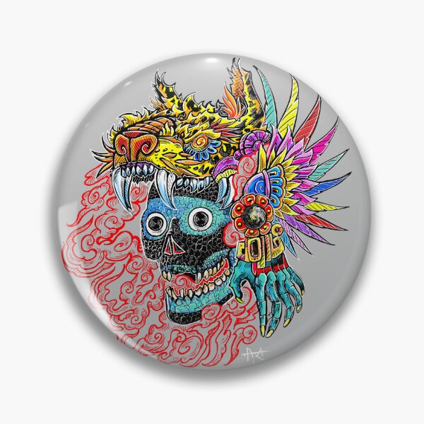 Item preview, Tezcatlipoca red smoke skull designed and sold by UrielCalavera.