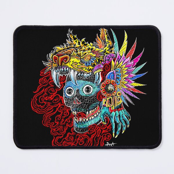Item preview, Tezcatlipoca red smoke skull designed and sold by UrielCalavera.